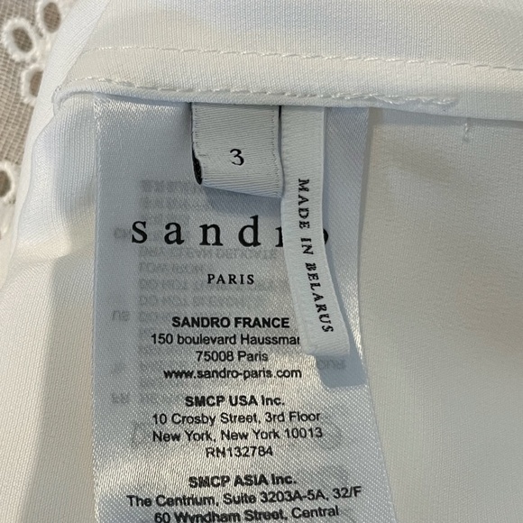 SANDRO BLOUSE TOP SIZE 3 - Picture 13 of 15
